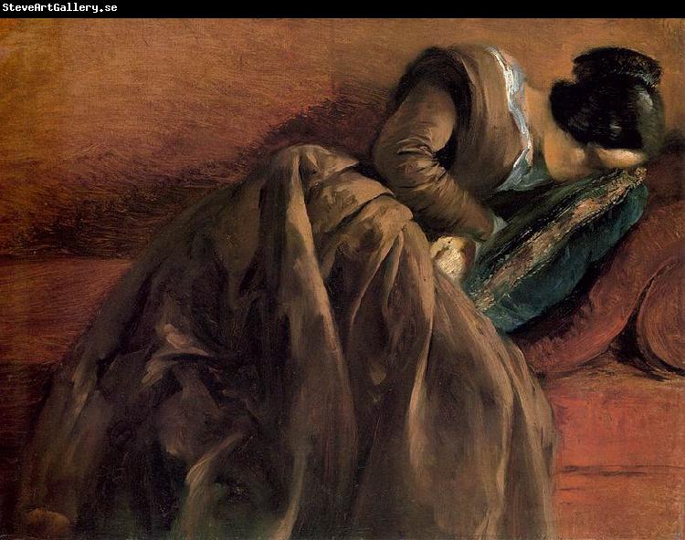 Adolph von Menzel Sister Emily Sleeping